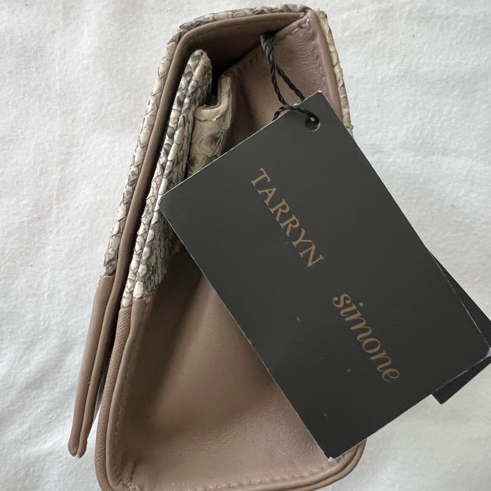 Tarryn Simone Neutral Python-Print Convertible Ba… - image 6